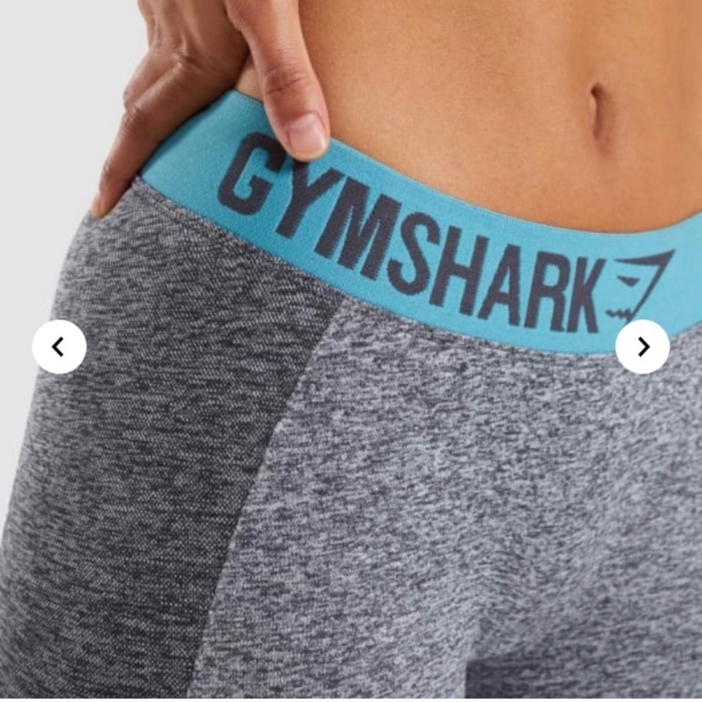 GYMSHARK FLEX LEGGINGS// CHARCOAL MARL/DUSKY GRAY